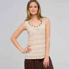 Beaded Scoop Neck Tank, , small