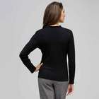 Long Sleeve Ruffle Front Trim Cardigan, , small