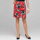 Rose Floral Skirt, Cardinal Red Multi, small