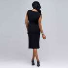 Boat Neck Sleeveless Sheath Dress., , small
