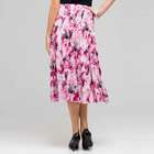 Long Floral Pintucked Skirt, , small