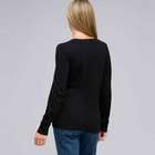 Long Sleeve Appliqued Crew Neck, , small